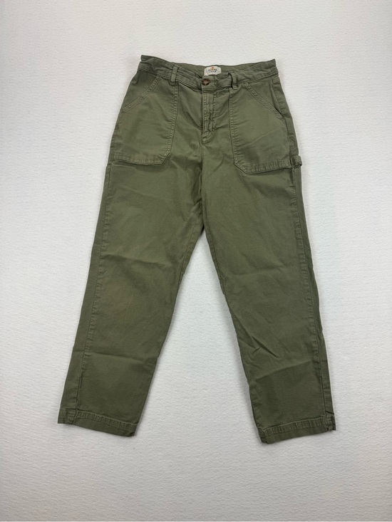 Marine Layer Pants - Marine Layer Organic Cotton Carpenter Utility Pants Cropped Olive Green Size 8